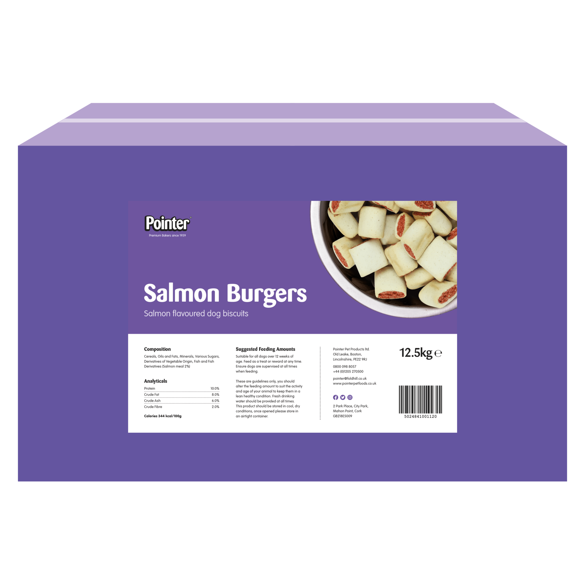 Salmon Dog Treats | Salmon Flavoured Burgers For Dogs 