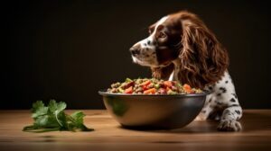 homemade dog food recipes in bowl